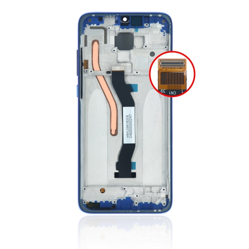 Replacement LCD Assembly With Frame Compatible For Xiaomi Redmi Note 8 Pro (Blue) by ESOURCE PARTS - Refurbished condition - Image 4