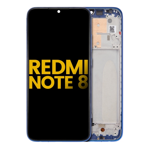 Replacement LCD Assembly With Frame Compatible For Xiaomi Redmi Note 8 (Neptune Blue) by ESOURCE PARTS - Refurbished condition - Image 2