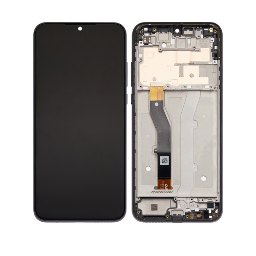 Écran ACL de remplacement avec cadre compatible avec le Moto G Play de Motorola (OEM authentique) (gris éclair)