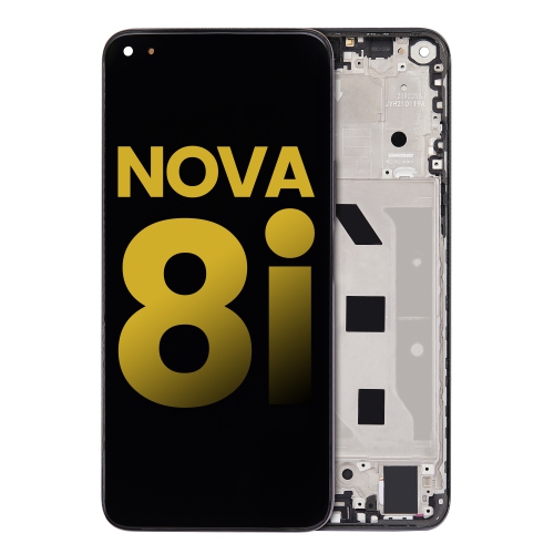 Replacement LCD Assembly With Frame Compatible For Huawei Nova 8i / Honor 50 Lite / Honor X20 (Starry Black) by ESOURCE PARTS - Refurbished condition - Image 2