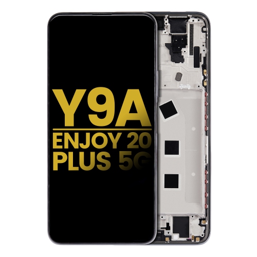 Replacement LCD Assembly With Frame Compatible For Huawei Y9a / Huawei Enjoy 20 Plus 5G (Black) by ESOURCE PARTS - Refurbished condition - Image 2