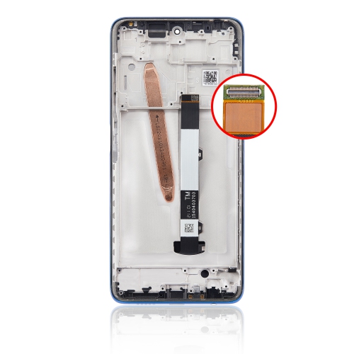 Refurbished - Replacement LCD Assembly With Frame Compatible For Xiaomi Redmi Poco X3 / X3 Pro (Frost Blue)