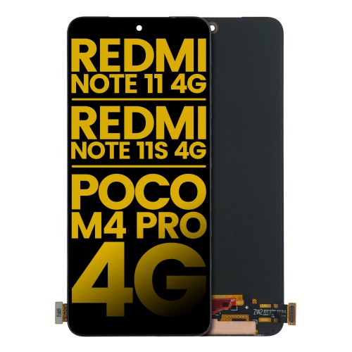 Replacement OLED Assembly Without Frame Compatible For Xiaomi Redmi Note 11 / Redmi Note 11S 4G / Xiaomi Poco M4 Pro 4G (All Colors) by ESOURCE PARTS - Refurbished condition - Image 2