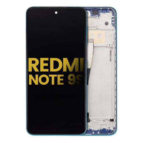 Replacement LCD Assembly With Frame Compatible For Xiaomi Redmi Note 9S (Aurora Blue) by ESOURCE PARTS - Refurbished condition - Image 2