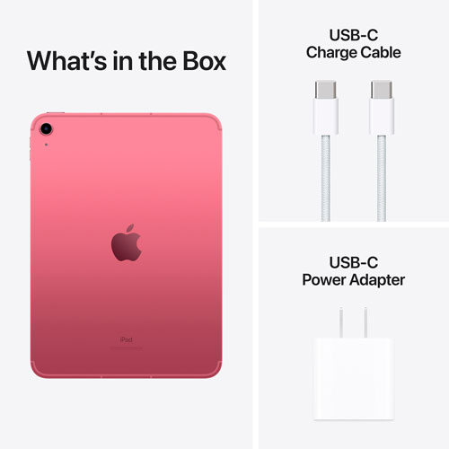 Bell Apple iPad 10.9" 64GB with Wi-Fi 6 & 5G (10th Generation) - Pink - Monthly Financing