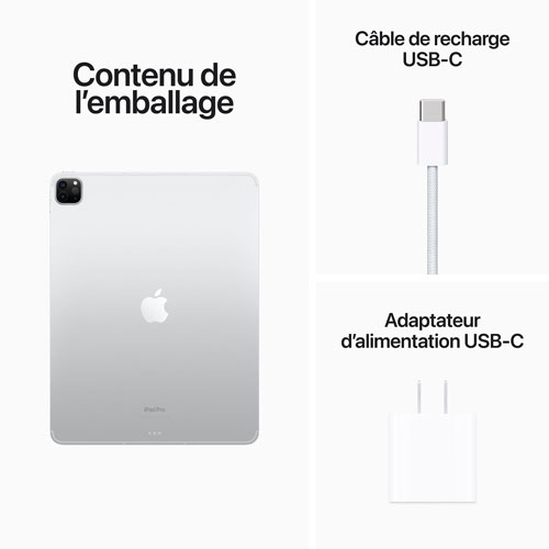iPad Pro 12,9 po 1 To Wi-Fi et 5G d'Apple avec Rogers - Argenté - Financement mensuel