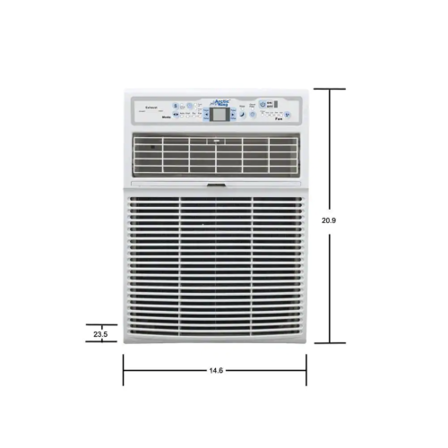 Midea 10,000 BTU 110-Volt Slide Casement Window Air Conditioner and Remote in White