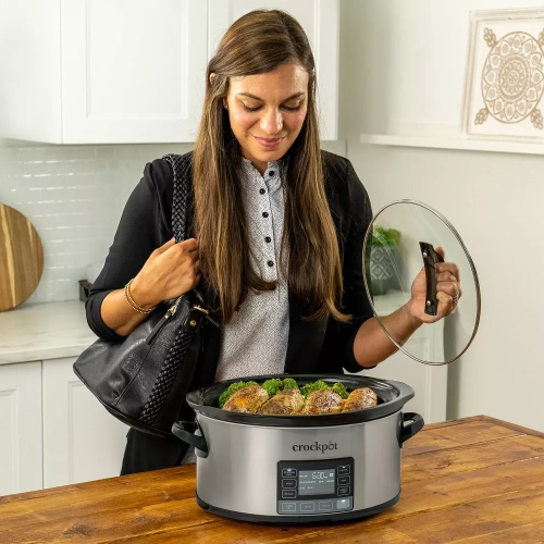Crock Pot 6qt My Time Mijoteuse - Argent