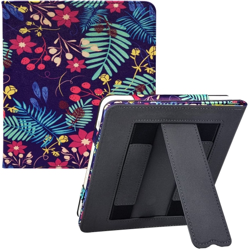 G Kobo Libra 2 Case Cover for 7 inch Kobo Libra with Auto Sleep / Wake / Double Hand Strap / Stand (Flower Cluster)…