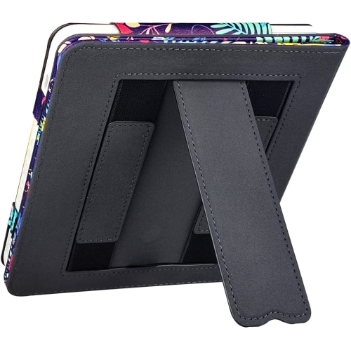 G Kobo Libra 2 Case Cover for 7 inch Kobo Libra with Auto Sleep / Wake / Double Hand Strap / Stand (Flower Cluster)…