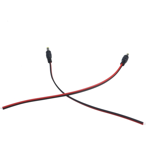 ISTAR 10Pcs Male DC Power Pigtail Cable, 12V 5A DC Connectors for CCTV Security Camera and Lighting Power Adapter