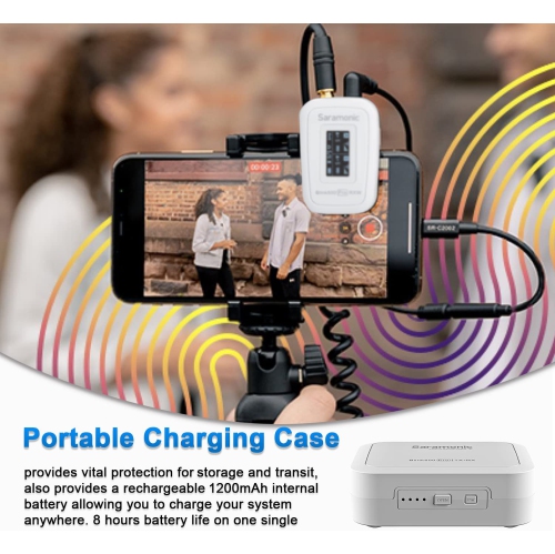 Saramonic Microphones Blink500 Pro B1W (TX+RX), Wireless Lavalier Microphone with Charging Case by SARAMONIC - Open Box condition - Image 5