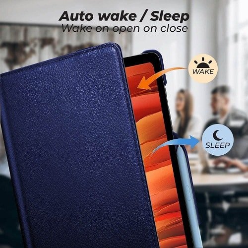 Samsung Galaxy Tab A7 10.4 inches 2020 360° Swivel Rotating Case,, Multi-Angle Viewing Stand, PU Leather Case, Auto Wake Up/Sleep with Protective
