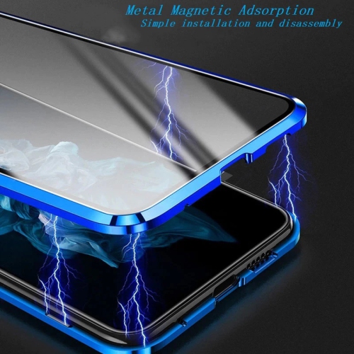360° Front+Back Clear Tempered Glass Metal Magnetic Case Cover For SAMSUNG S22 ULTRA - Free Shipping