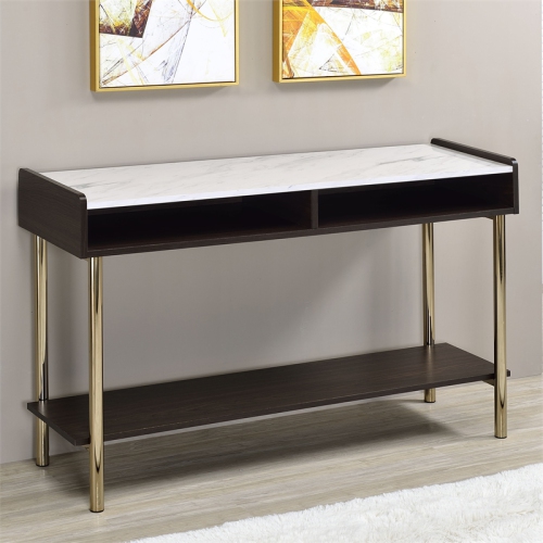 Carrie Walnut Finished Wood Sofa Table