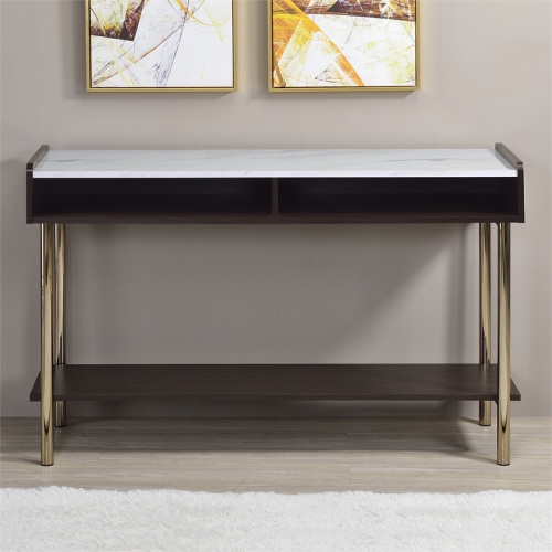 Carrie Walnut Finished Wood Sofa Table