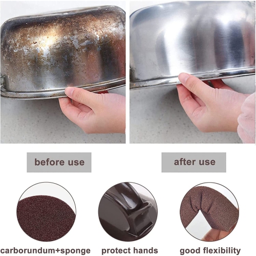 ISTAR Rust Eraser for Knives Nano Carborundum Sponge Sanding Sponges Nano Emery Sponge Cast Iron Rust Eraser Cleaning Brush Tool(2PCs)