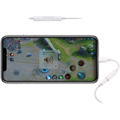 3 Pack Headphone Adapter for iPhone Connects Lightning to 3.5mm Dongle Auxiliary Audio Splitter Cable Compatible with iPhone 7 8 11 11 Pro 12 12 Pro