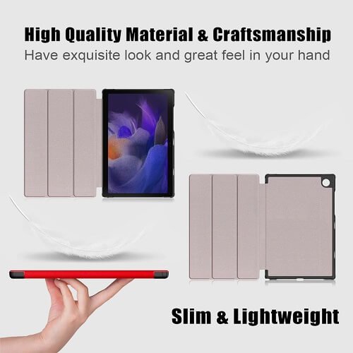 Samsung Galaxy Tab A 8.0 2018 SM-T387 Case Leather Smart Folio Stand Flip Stand Case Cove