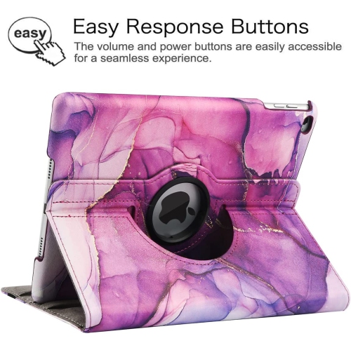 New iPad 9.7 2018 2017/ iPad Air 2/ iPad Air 1 Case - 360 Degree Rotating Stand Protective Cover Smart Case with Auto Sleep/Wake for Apple iPad