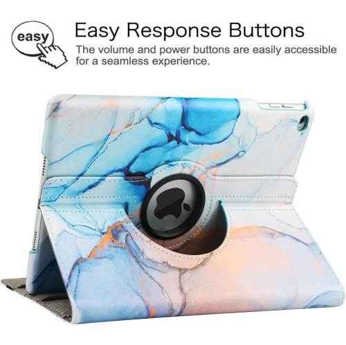 New iPad 9.7 2018 2017/ iPad Air 2/ iPad Air 1 Case - 360 Degree Rotating Stand Protective Cover Smart Case with Auto Sleep/Wake for Apple iPad