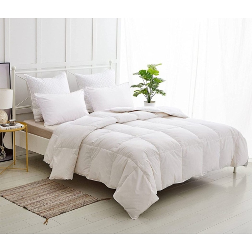 Couette/couette en plumes de duvet d'oie de luxe ApexGlobal, coquille en coton égyptien doux TC600, qualité d'hôtel optimale, super doux, chaud et co