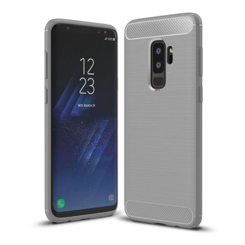 PANDACO Grey Brushed Metal Case for Samsung Galaxy S9+