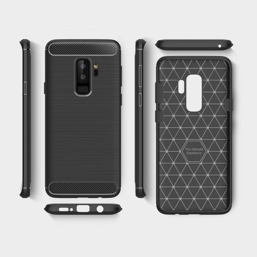PANDACO Grey Brushed Metal Case for Samsung Galaxy S9+