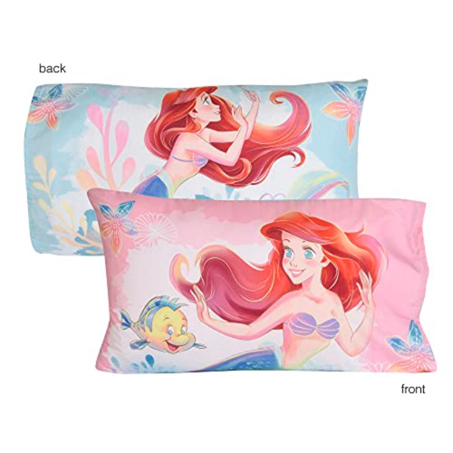 Little Mermaid 3 Piece Toddler Bedding Set Is A Dream Come True, Includes A Cozy Comforter, Fitted Sheet, And Pillowcase For The Perfect Night's