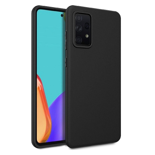 【CSmart】 Étui Coque arrière souple en gelée de silicone TPU mince pour Samsung Galaxy A54 5G, Le noir