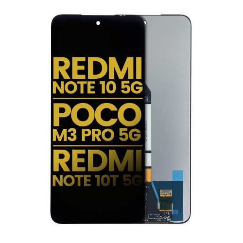 Replacement LCD Assembly Without Frame Compatible For Xiaomi Redmi Note 10 5G / Poco M3 Pro 5G / Redmi Note 10T 5G (All Colors) by ESOURCE PARTS - Refurbished condition - Image 2