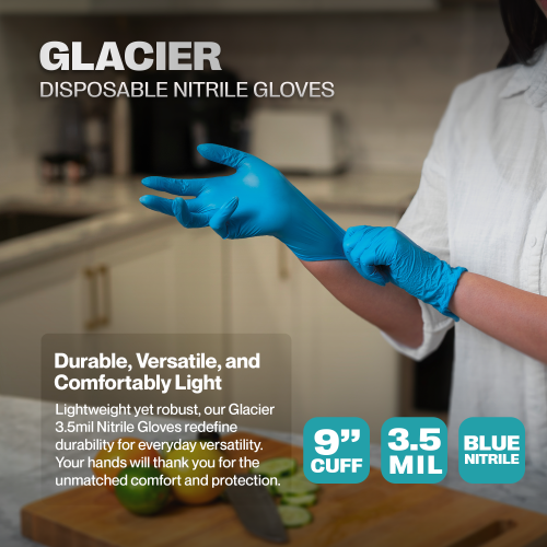 SureSafe Nitrile Gloves 3.5MIL - BLUE 100/Box