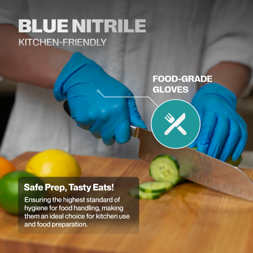 SureSafe Nitrile Gloves 3.5MIL - BLUE 100/Box