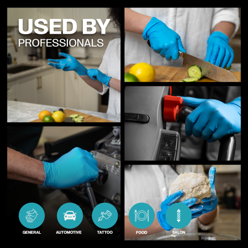 SureSafe Nitrile Gloves 3.5MIL - BLUE 100/Box