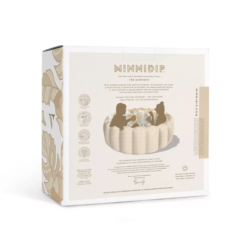 MINNIDIP Tufted Inflatable Pool - Rattan Palms