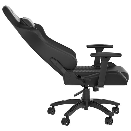 Corsair TC100 RELAXED Ergonomic Leatherette Gaming Chair - Black - Only at Best Buy