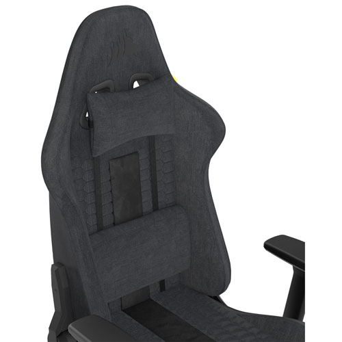 Corsair TC100 RELAXED Ergonomic Fabric Gaming Chair (2023) - Grey/Black