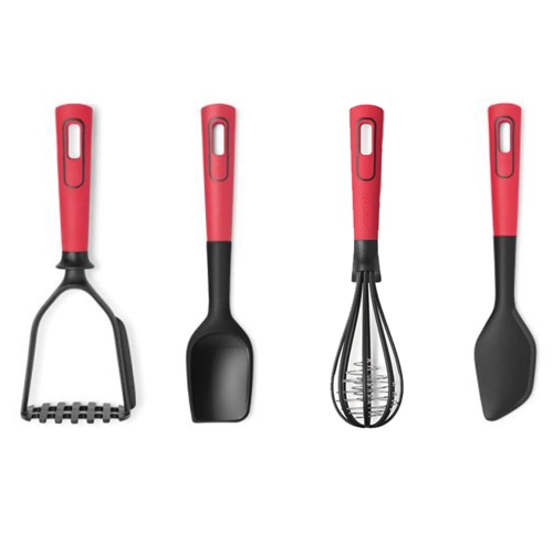 STARFRIT  - 4 Piece Kitchen Utensil Set, Heat Resistant In Red