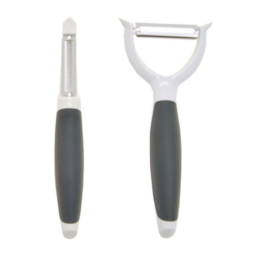 STARFRIT  - Set Of 2 Super Sharp Peelers, Stainless Steel Blade In White