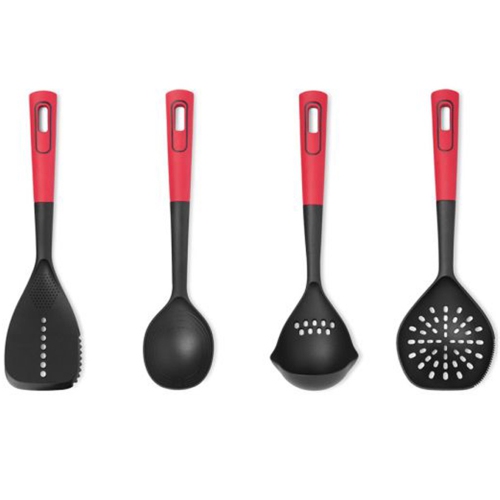STARFRIT  - 4 Piece Kitchen Utensil Set, Heat Resistant In Red