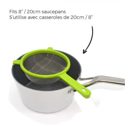 Starfrit - Set of 2 Colanders, Diameter of 15cm and 20cm, Stainless Steel Net