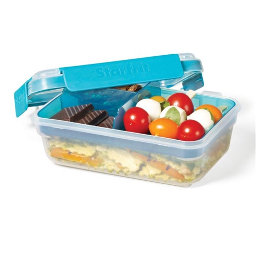 LocknLock - Set of 2 Bento EasyLunch Containers, 946mL Capacity, Blue