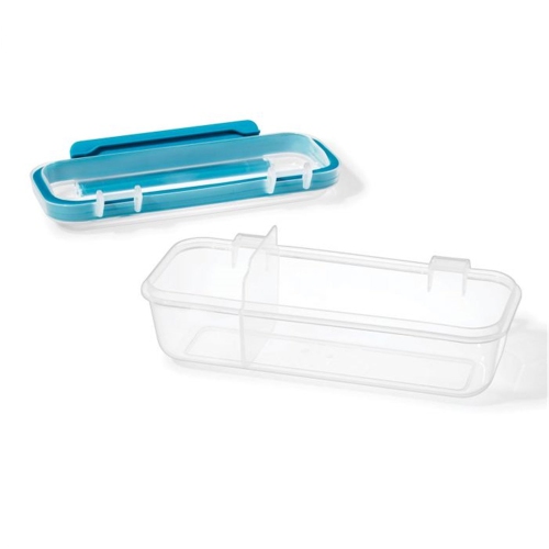 LocknLock - Set of 2 Containers for Snacks and Dips, 414mL Capacity, Blue