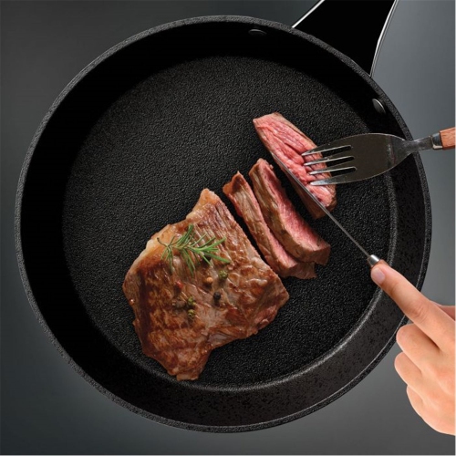 Starfrit - The Rock Diamond Frying Pan, 9.5" Diameter, Nonstick and Scratch Resistant, Black