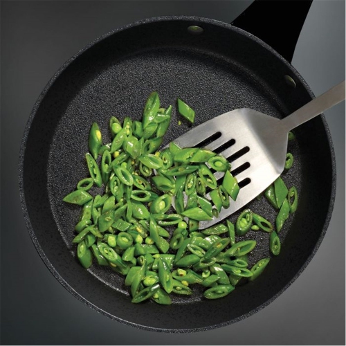 Starfrit - The Rock Diamond Frying Pan, 9.5" Diameter, Nonstick and Scratch Resistant, Black