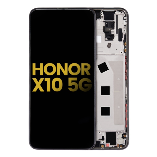 Replacement LCD Assembly With Frame Compatible For Honor X10 5G (Black) by ESOURCE PARTS - Refurbished condition - Image 2