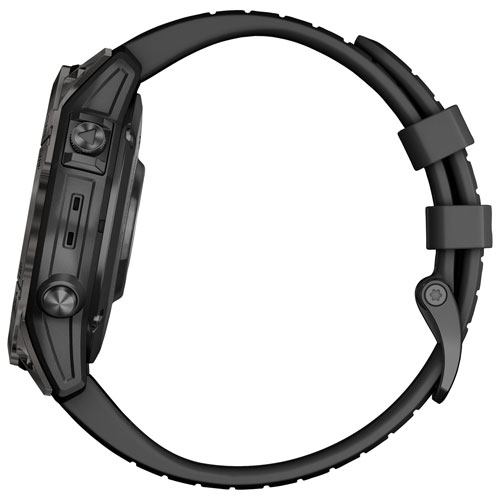 Garmin epix Pro (Gen 2) Sapphire Edition 47mm Bluetooth Active Smartwatch - Medium / Large - Black