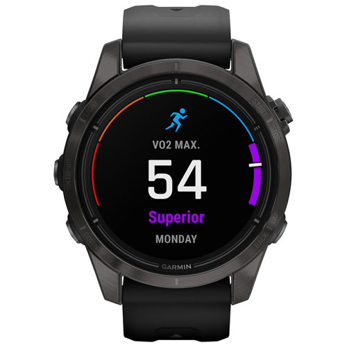 Garmin epix Pro Sapphire Edition 42mm Bluetooth Active Smartwatch - Medium/Large - Black