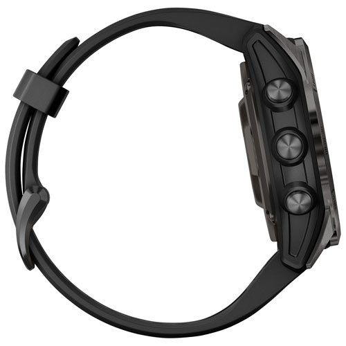 Garmin epix Pro Sapphire Edition 42mm Bluetooth Active Smartwatch - Medium/Large - Black