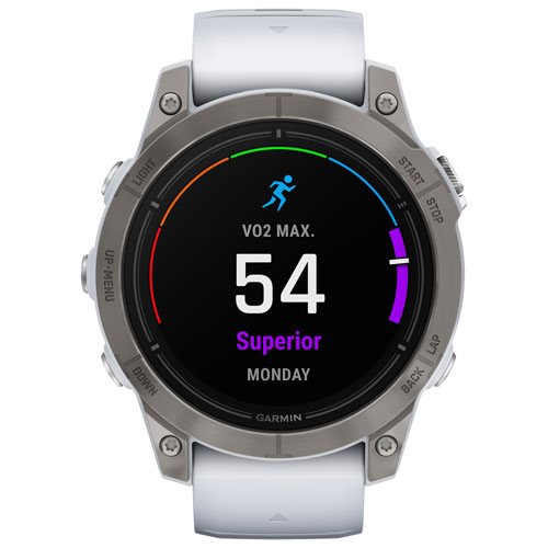 Garmin epix Pro Sapphire Edition 47mm Bluetooth Active Smartwatch - Medium/Large - Whitestone